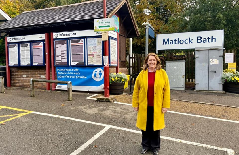 Sarah visits Matlock Bath station 